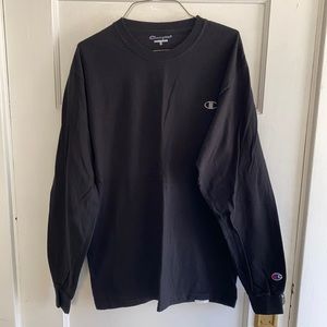 Champion Men's Black Long Sleeve Shirt